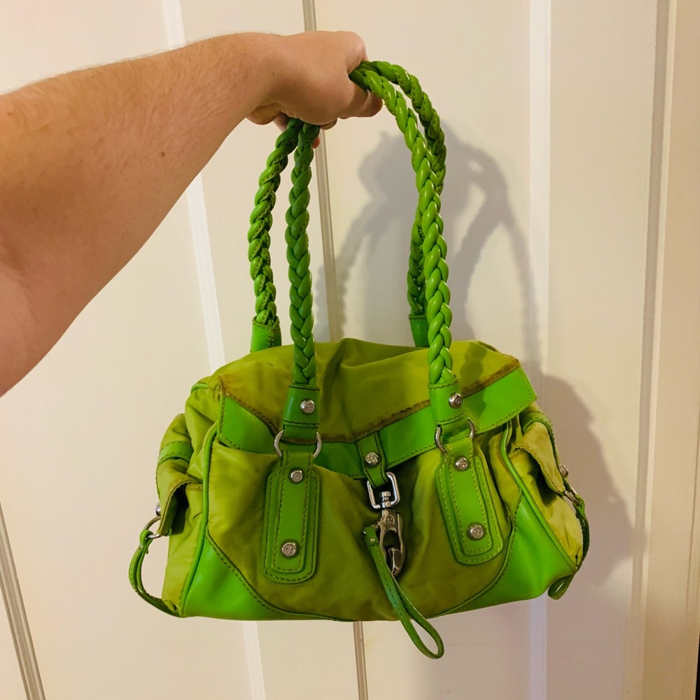 Francesco Biasia Green Shoulder Bag